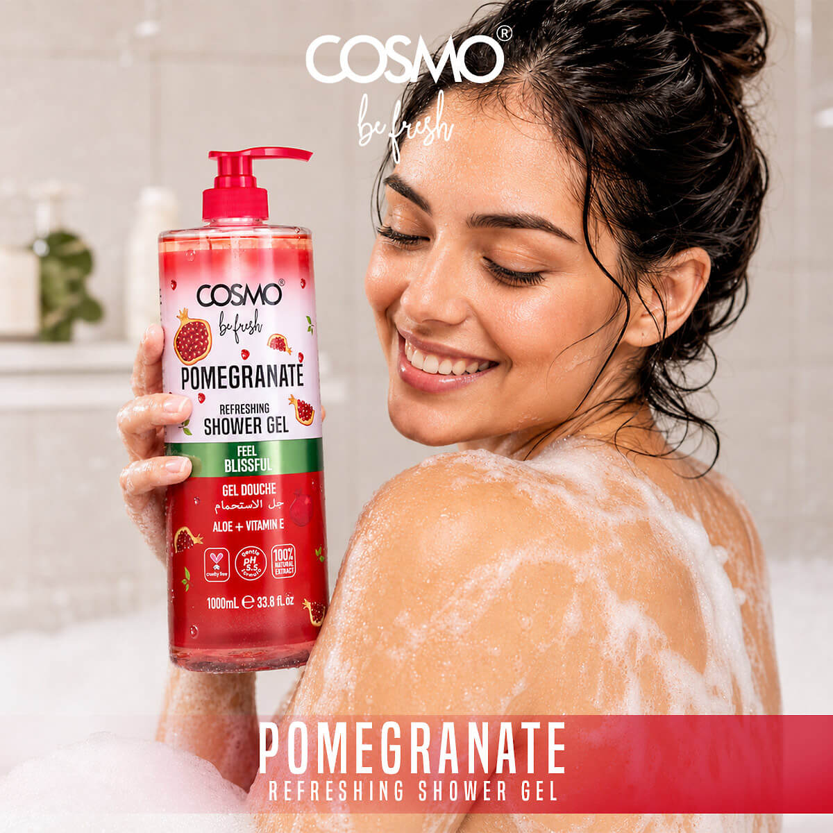 Be Fresh Pomegranate Shower Gel 1000ML product image 2