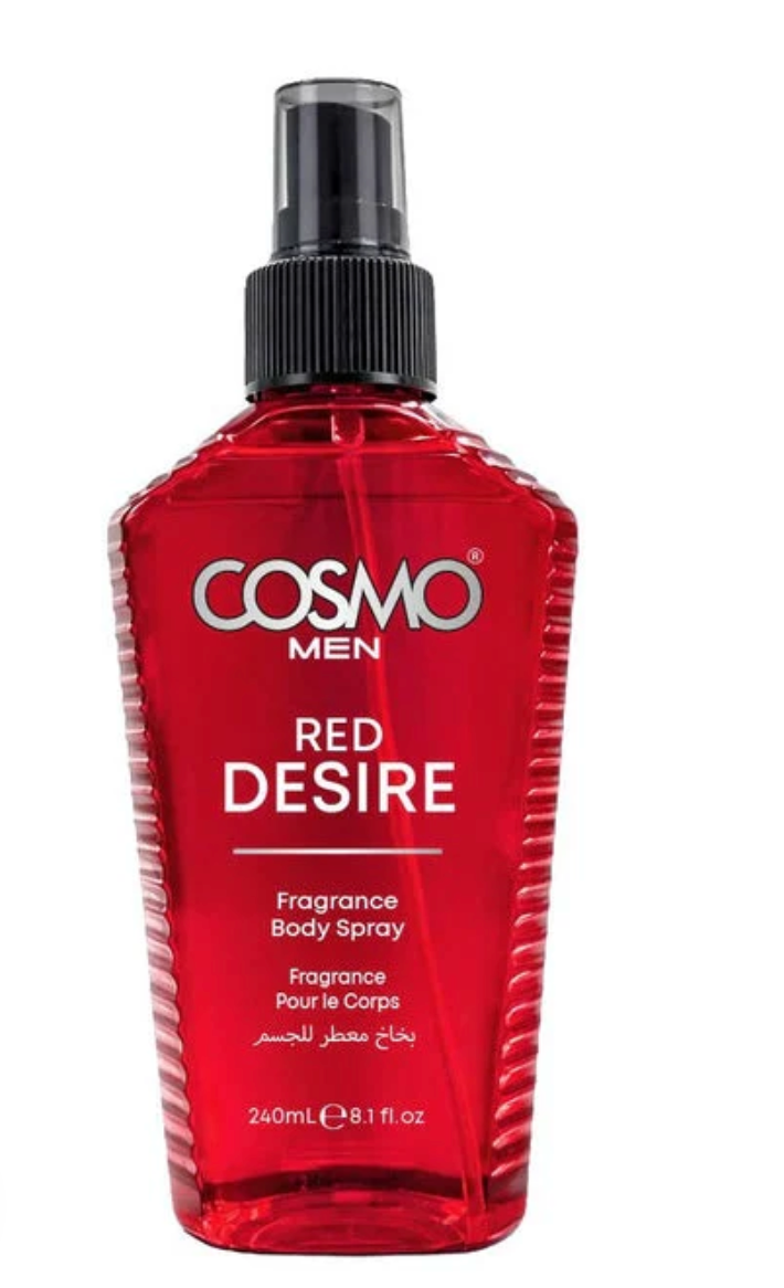 Body Fragrance Spray Red Desire 240ML Men - GVS Cosmo UK