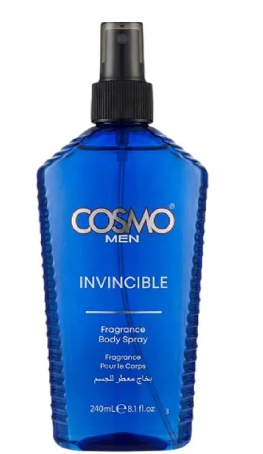 Body Fragrance Spray Invincible 240ML Men - GVS Cosmo UK