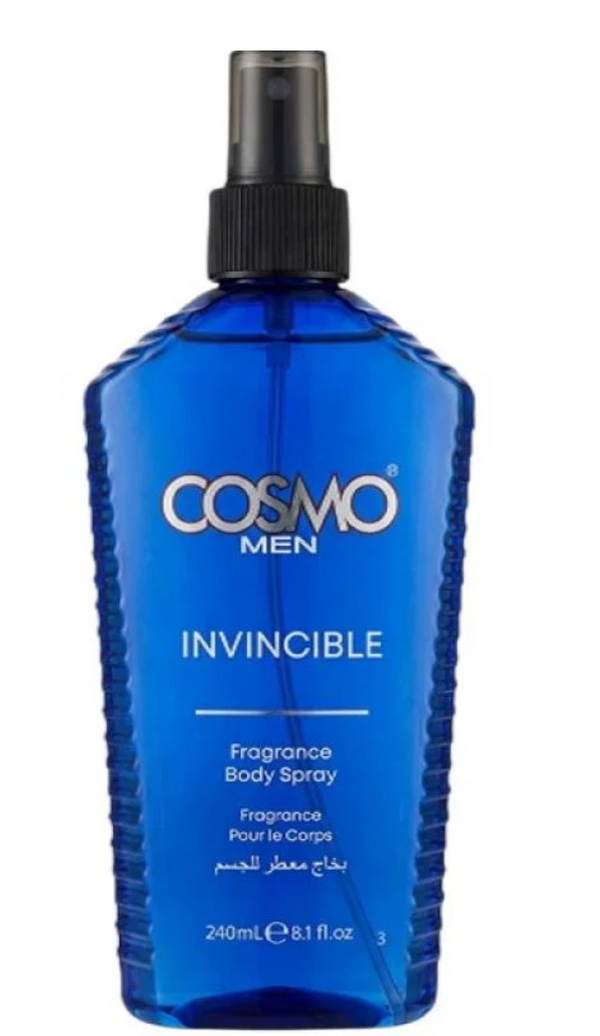Body Fragrance Spray Invincible 240ML Men - GVS Cosmo UK
