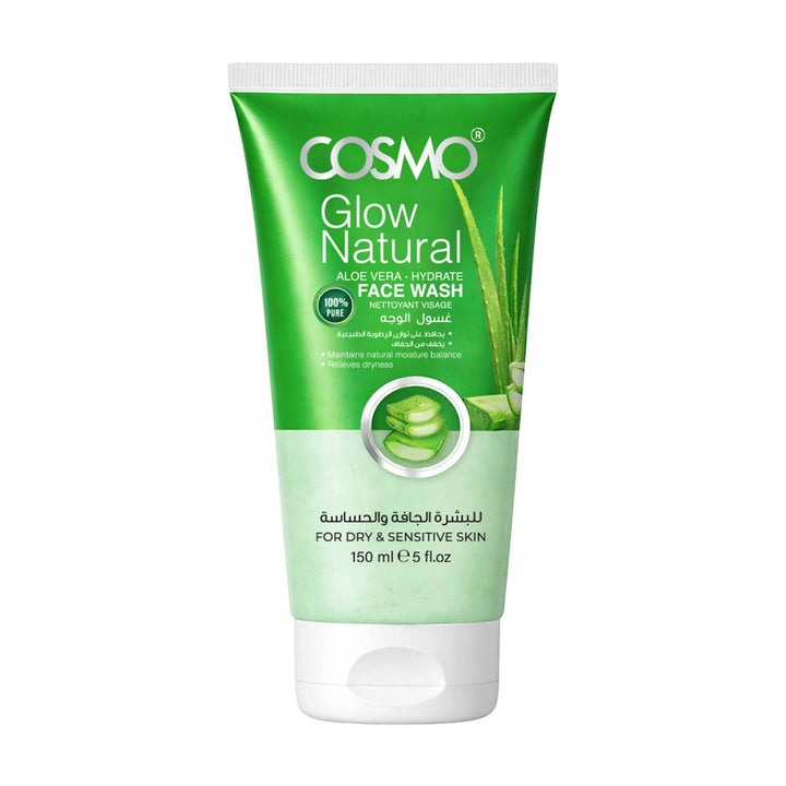 Glow Natural Aloe Vera Hydrate Face Wash - GVS Cosmo UK
