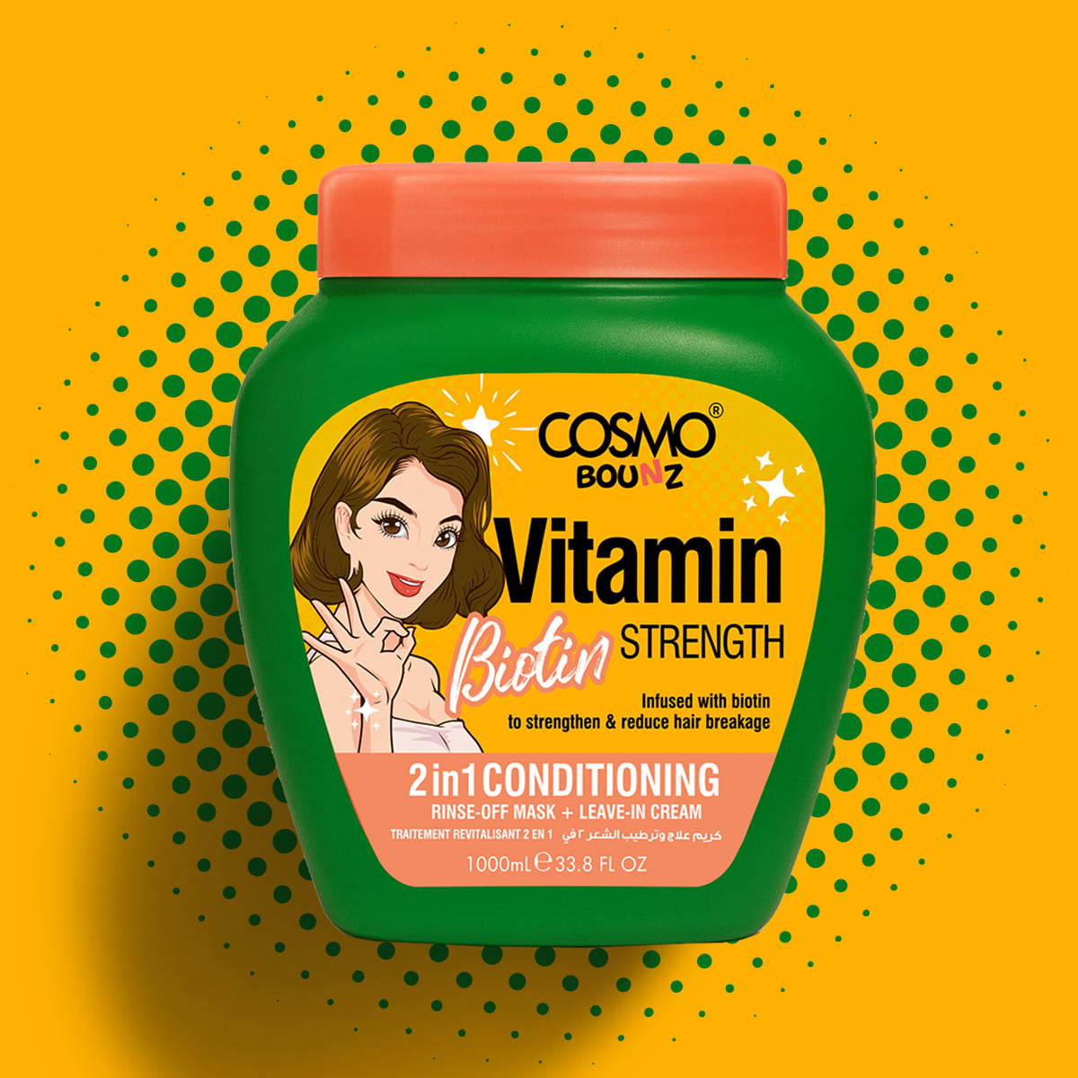 Bounz Vitamin Biotin 2 In 1 Conditioning Treatment 1000ML product image 2