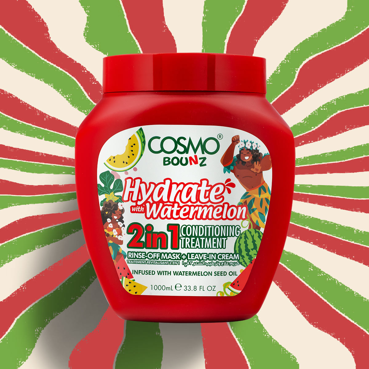 Bounz Hydrate With Watermelon 2 In 1 Conditioning Treatment 1000ML product image 2