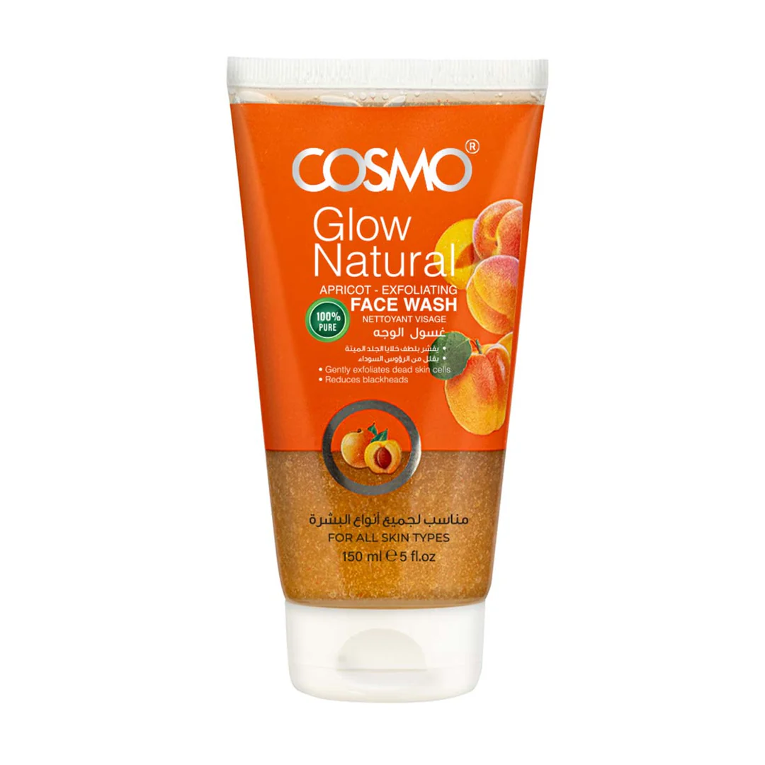 Glow Natural Apricot Exfoliating Face Wash - GVS Cosmo UK