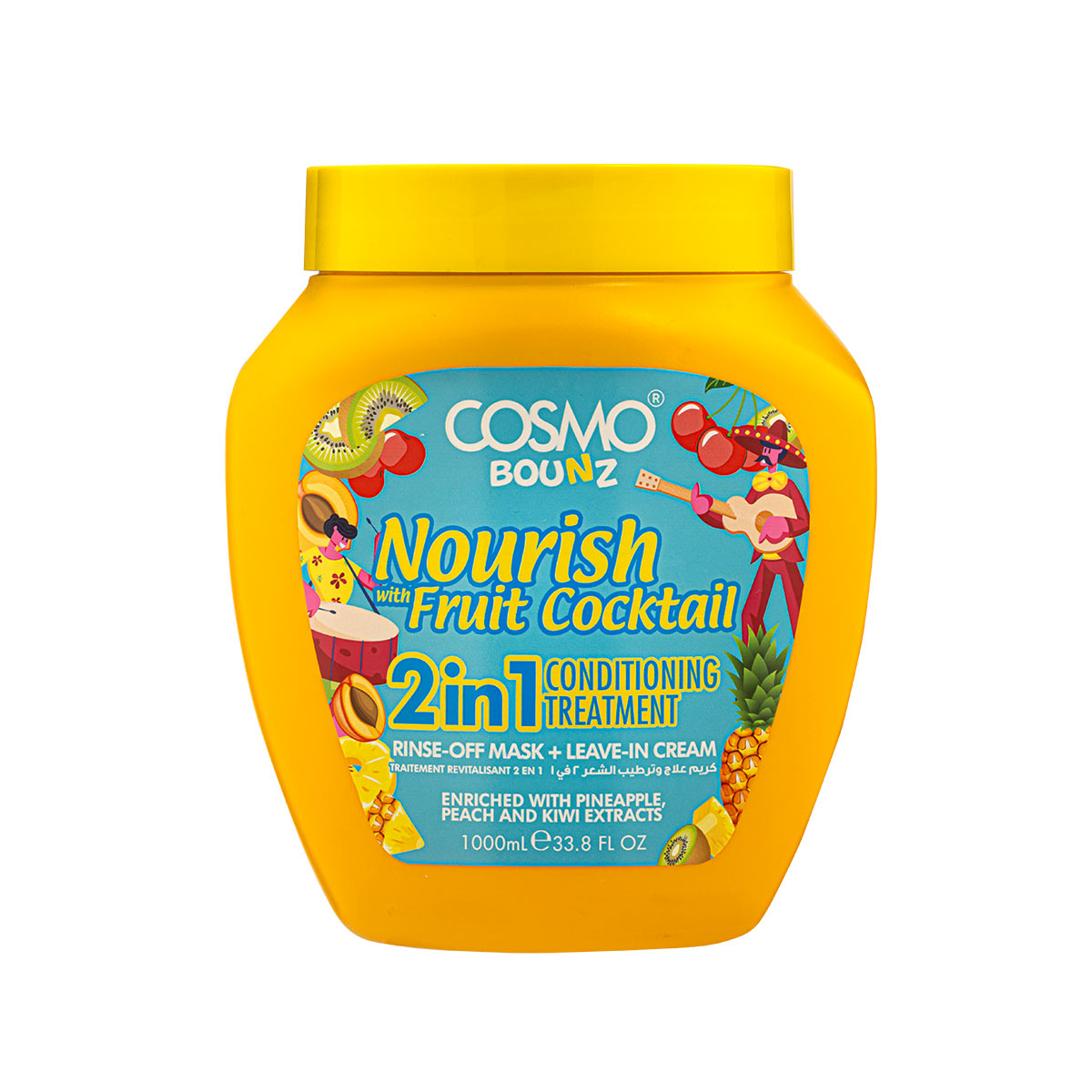 Bounz Nourish With Fruit Cocktail 2 In 1 Conditioning Treatment 1000ML product image
