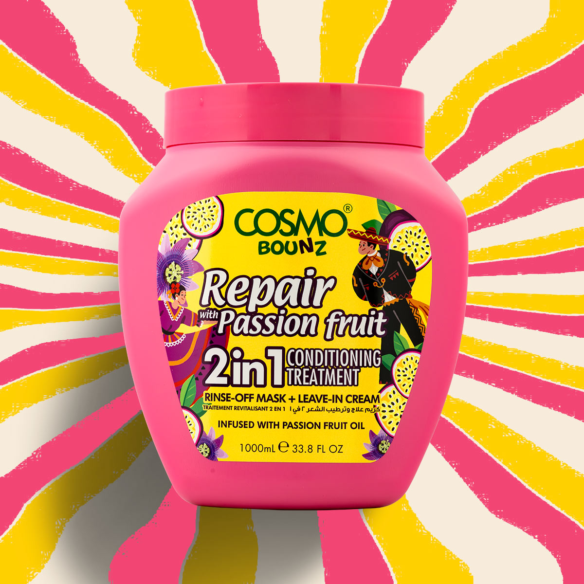 Bounz Repair With Passion Fruit 2 In 1 Conditioning Treatment 1000ML product image 2